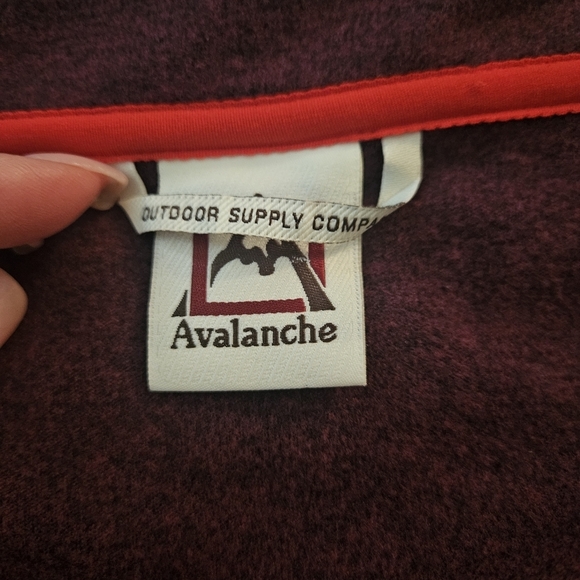 NWOT Mens Avalance Maroon Zip Up Jacket Size XL - Picture 4 of 10